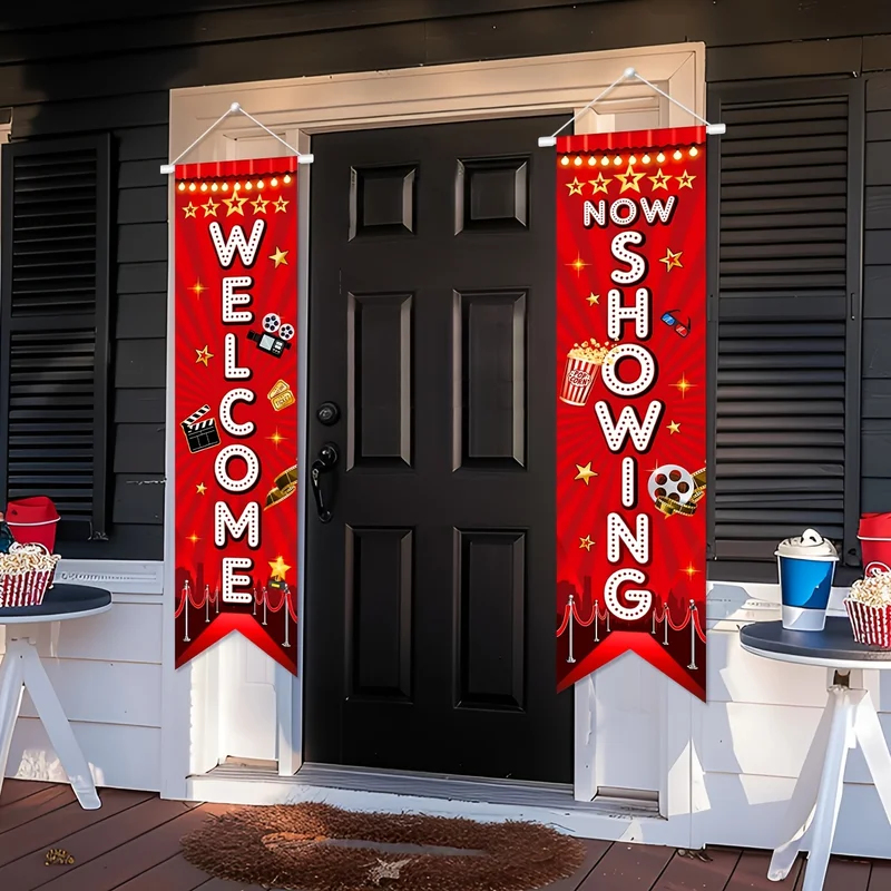 Home Cinema Events - 1 paar, 2D plat, rode neon