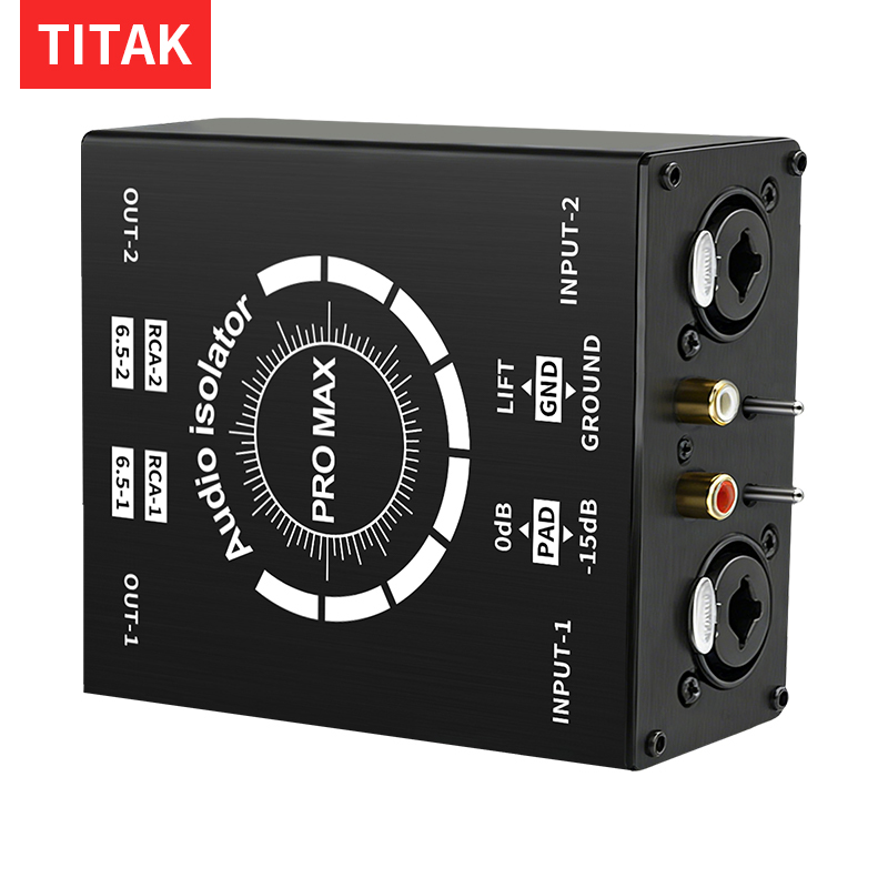 Home Cinema Unit - 3Pin XLR/RCA/TS/TRS Ground Loop Noise Isolator
