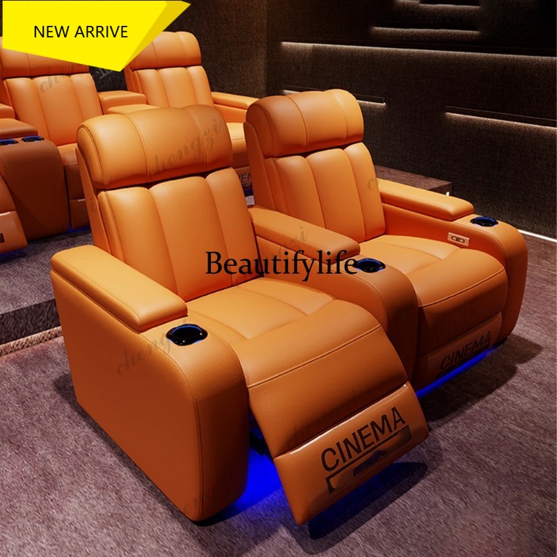 Home Cinema Chairs - G153 Luxe Echt Lederen Elektrische Relaxfauteuils