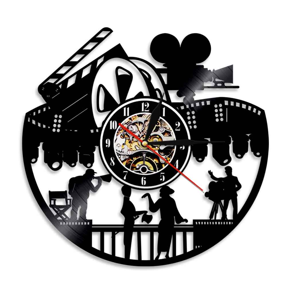 Home Cinema Films - Acteurs in films Vinyl Record Wandklok