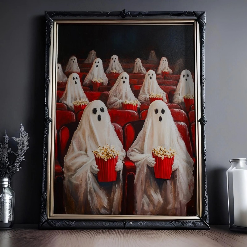 Vintage Home Cinema - Geesten die popcorn eten in de