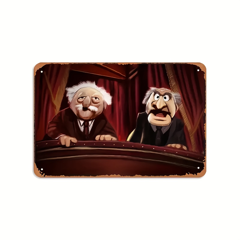 Home Cinema Wall - Statler & Waldorf Vintage Metal Wall