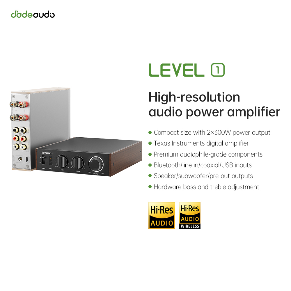 Home Cinema Unit - JadeAudio Level 1 Desktop HiFi Bluetooth