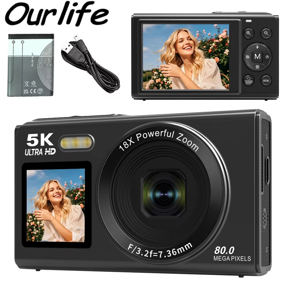 Ourlife Digitale Camera 5K 80M - Vintage Home Cinema recensie en prijs