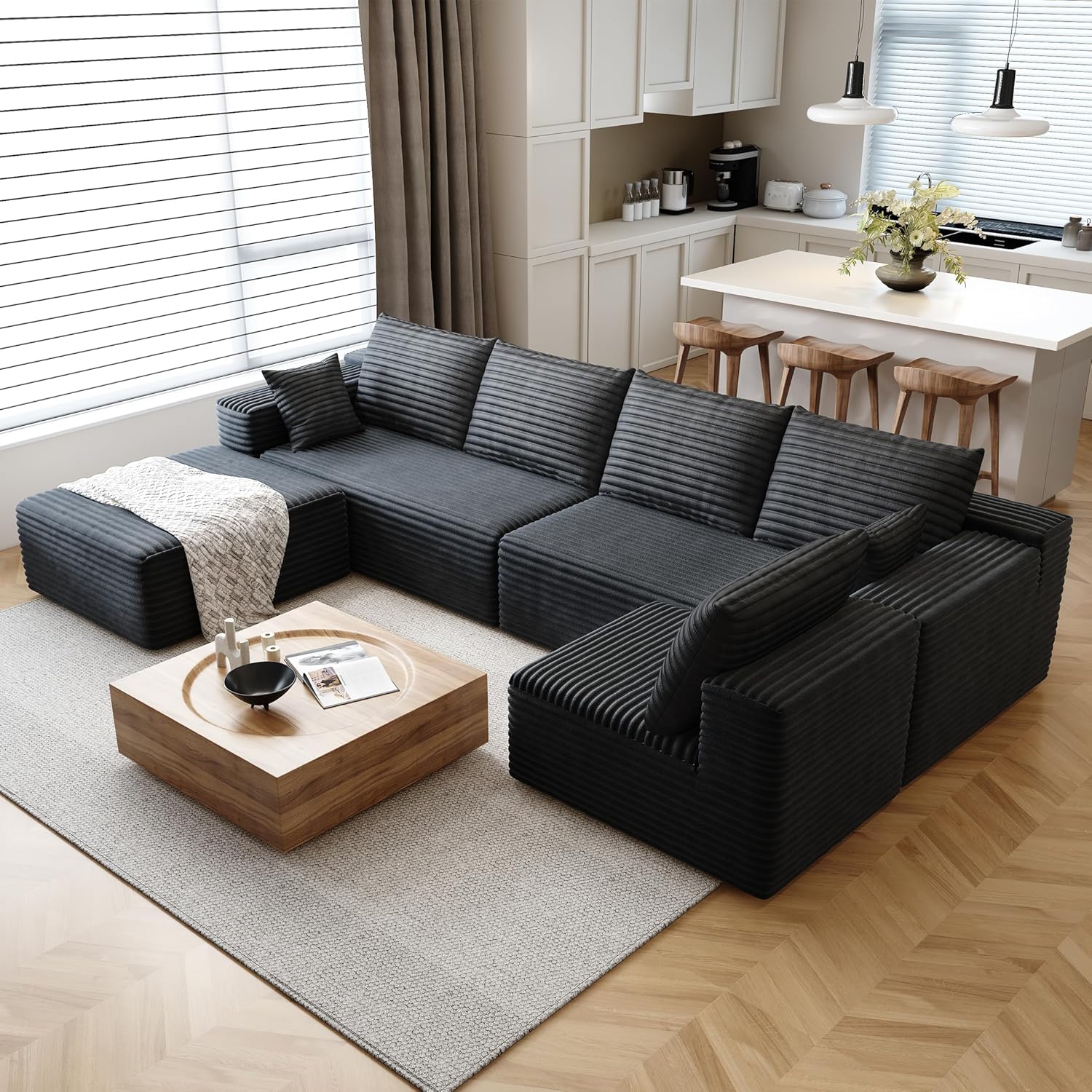 Sectionele bank in wolkstijl,  - Recliner Sofa Cover recensie en prijs
