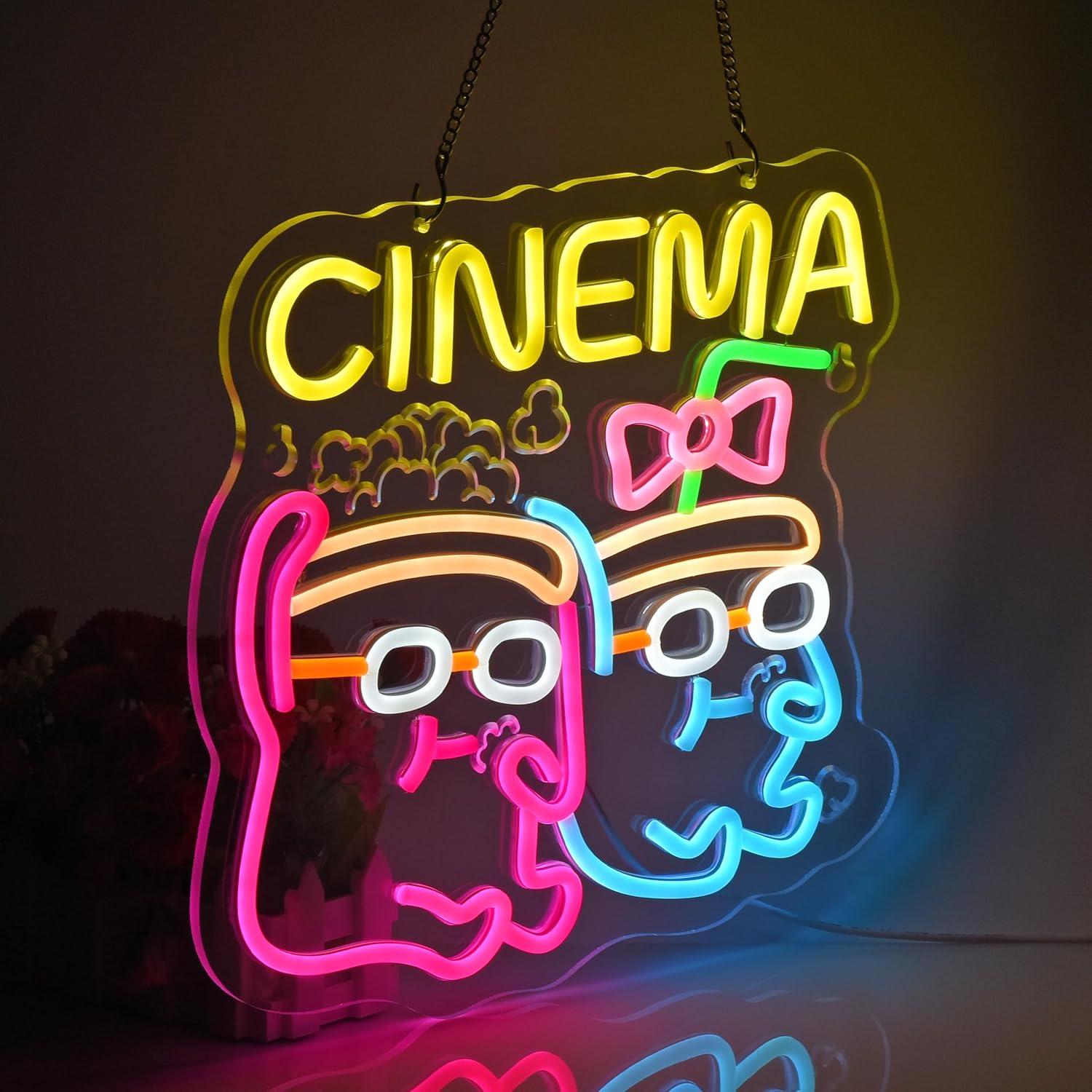 Cinema Neon Sign USB Dimbare N - Home Cinema Films recensie en prijs