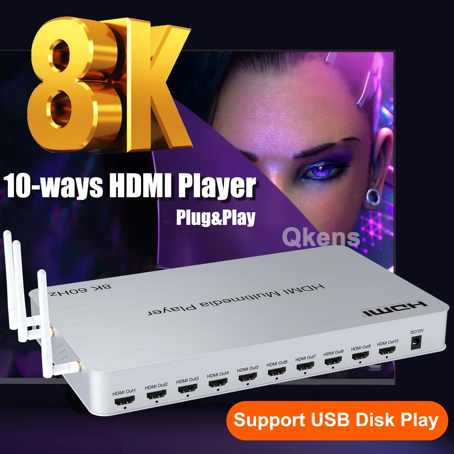 H.265 8K 60Hz 10-poorts HDMI m - 4K Media Player recensie en prijs