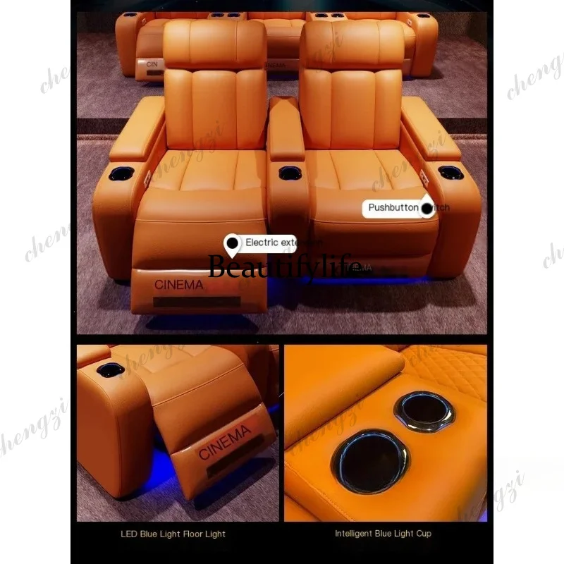 G153 Luxe Echt Lederen Elektri - Home Cinema Chairs recensie en prijs