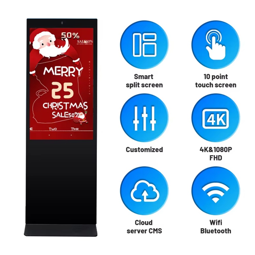 Dubbelzijdige digitale signage - 4K Media Player recensie en prijs