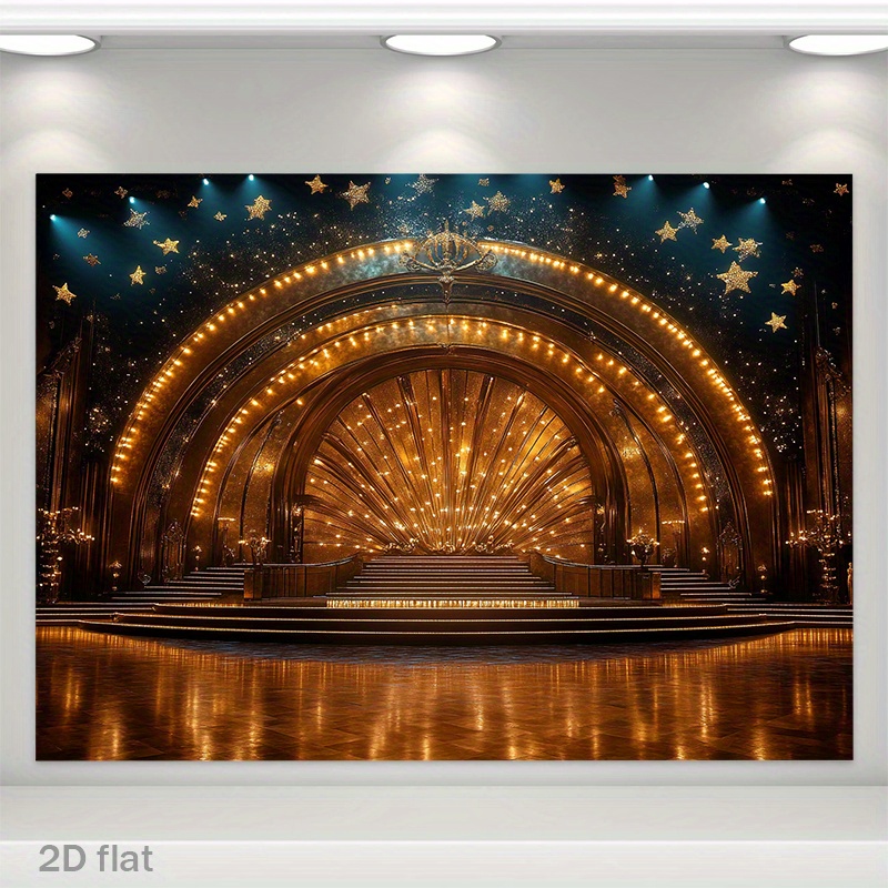 Luxe gouden theaterpodium boog - Home Cinema Events recensie en prijs