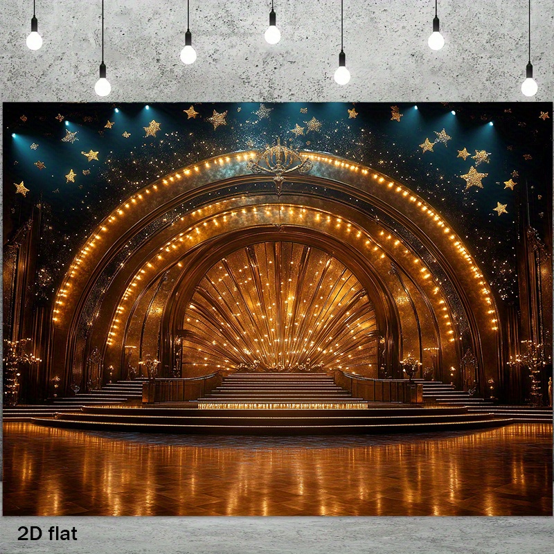 Luxe gouden theaterpodium boog - Home Cinema Events recensie en prijs