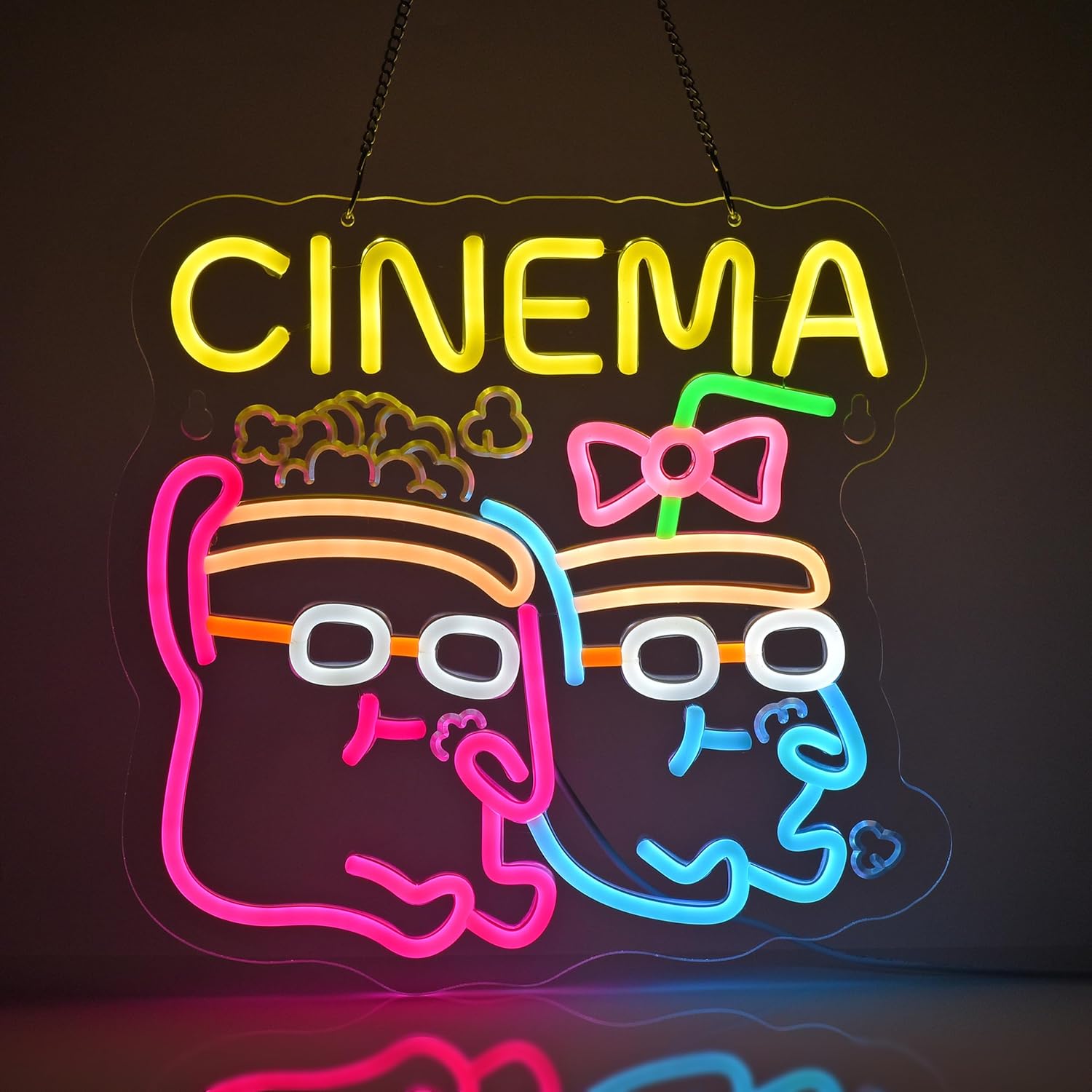 Cinema Neon Sign LED Popcorn D - Home Cinema Films recensie en prijs