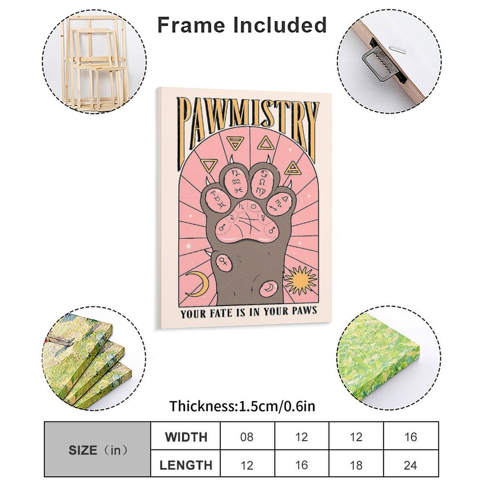 Pawmistry Canvas Schilderij Po - Home Cinema Wall recensie en prijs