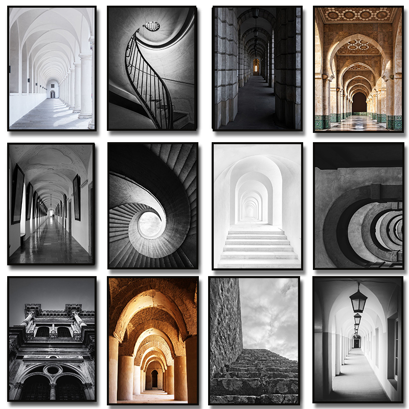 Moderne abstracte zwart-witte  - Home Cinema Wall recensie en prijs