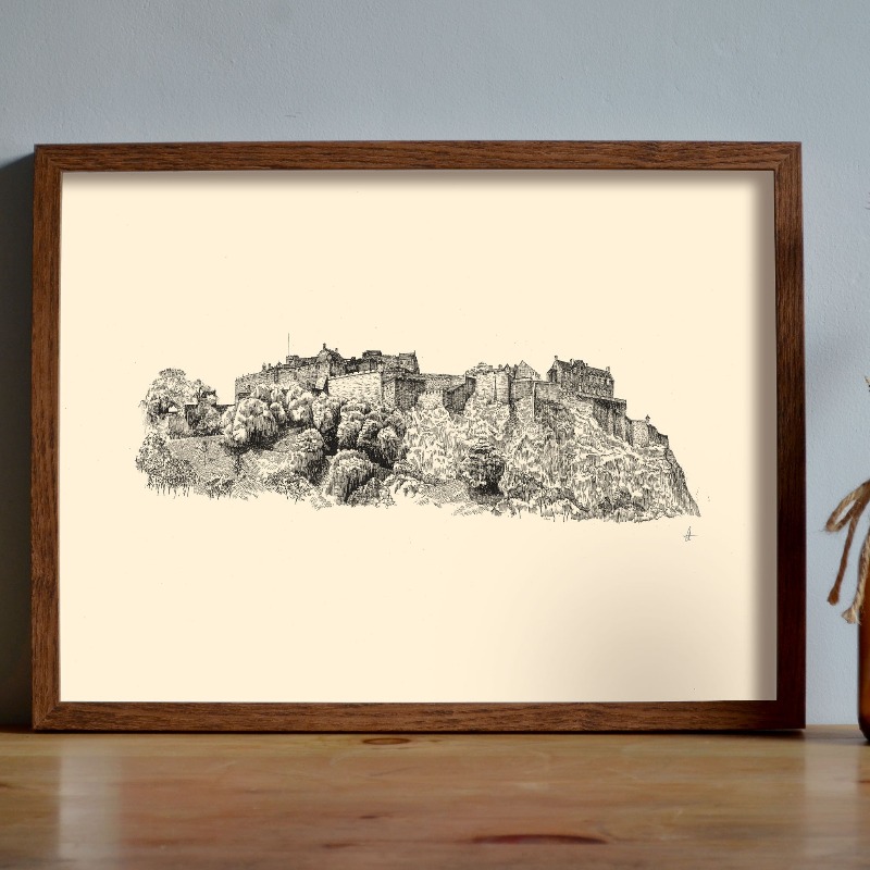 Vintage Edinburgh Castle Pen I - Home Cinema Wall recensie en prijs