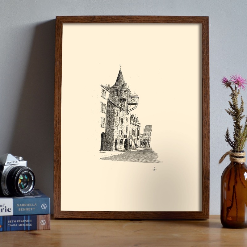 Vintage Edinburgh Castle Pen I - Home Cinema Wall recensie en prijs