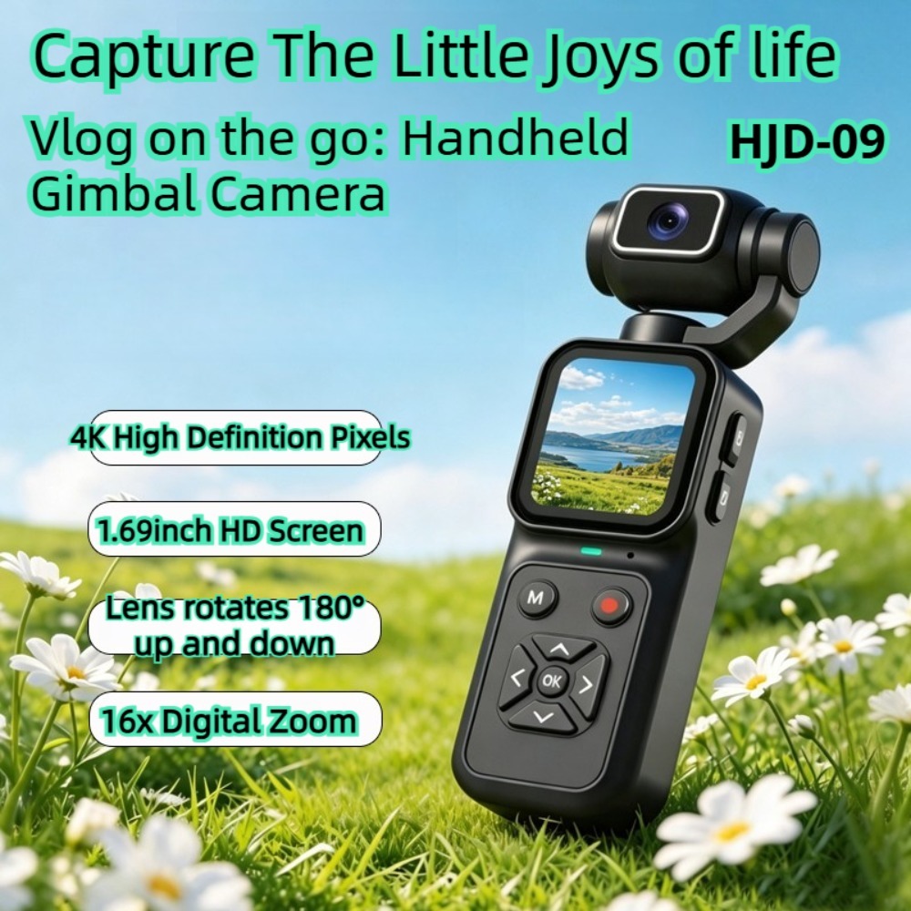 HJD-09 4K Vlogging Camera 180° - Home Cinema Youtube recensie en prijs